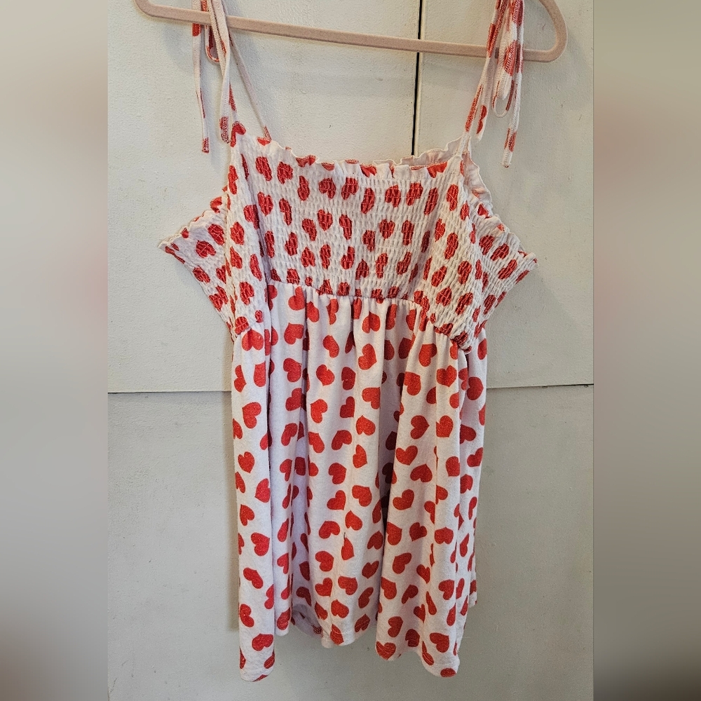 Sugar Thrillz Red Heart Man Eater Terry Cloth 1x